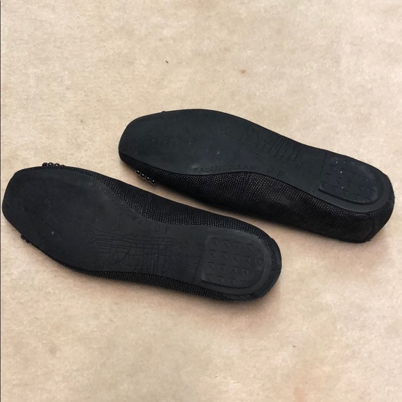 Auri brown ballet flats with gold accents - Picture 2 of 4